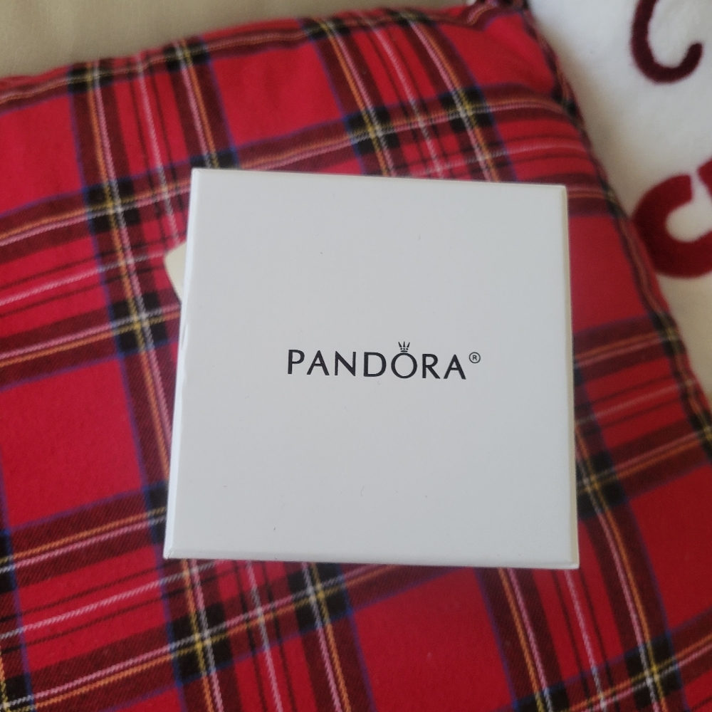 Pandora White Quilted Ornament